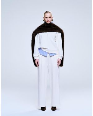 Mango Pique Straight jogger Co-ord - Blue