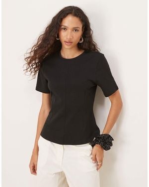 Jdy Cinch Waist T-shirt - Black