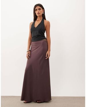 Jdy Mid-waist Maxi Skirt - Purple
