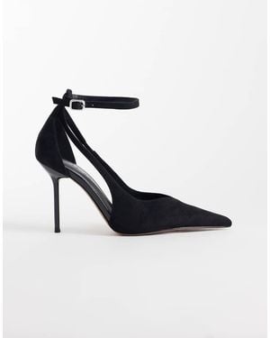 ASOS Progress Pattern Work Stiletto Court Shoes - White