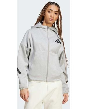 adidas Originals Z.n.e. Full-zip Hoodie - Grey