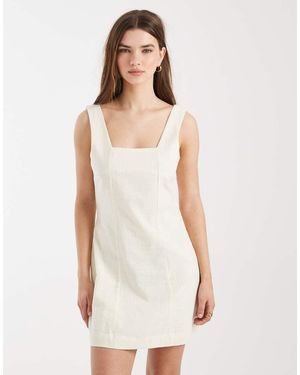 Cotton On Square Neck Mini Dress - White