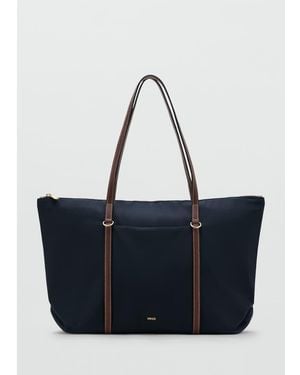 Mango Classic Tote Bag - Blue