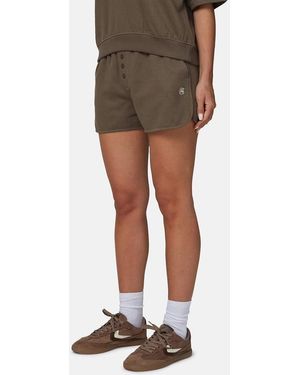 Good For Nothing Monogram Collection Cotton Jersey Shorts - Brown