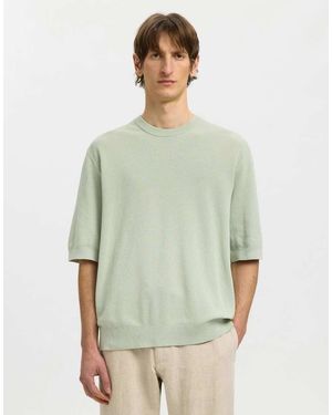 SELECTED T-Shirt Grigio Acqua - Verde