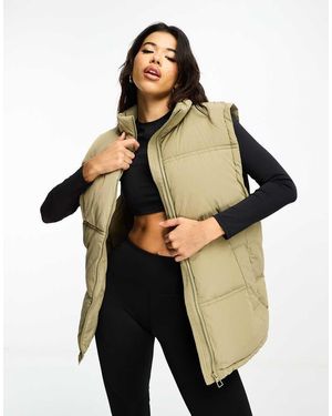 HIIT Oversized Puffer Vest - Black