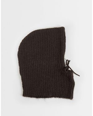 Jdy Gestrickte kapuze - Schwarz