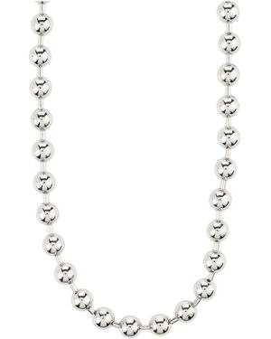 Pilgrim Collar Air De -Plateado - Blanco