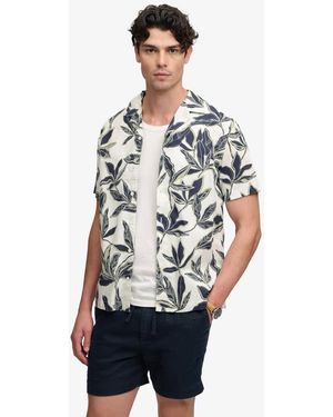 Superdry Cabana Poolside Short Sleeve Shirt - White