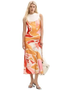 Desigual 2-In-1 Dress With Straps - White