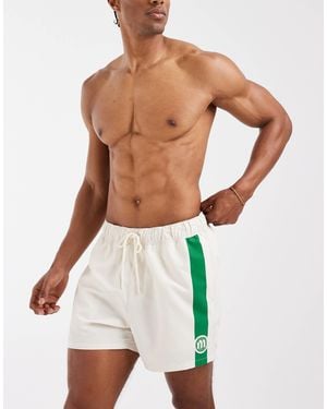 ASOS – kurze badeshorts - Weiß