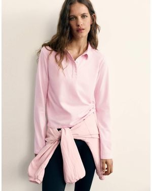 Pull&Bear Langarm-polohemd - Pink