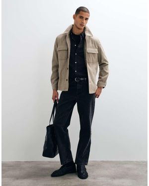 Mango Camicia Giacca Chiaro - Bianco