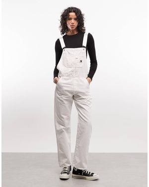 Carhartt – jeans-latzhose - Weiß