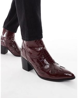 ASOS Heeled Chelsea Boots - Brown