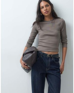 Jdy O-neck Long Sleeve Top - Grey