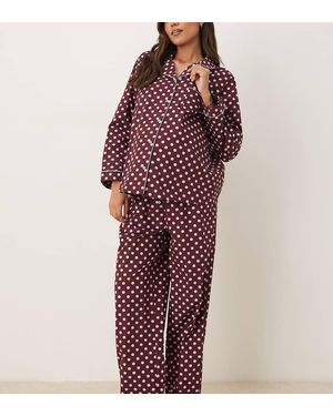 ASOS Asos Design Maternity Pyjama Set - Red