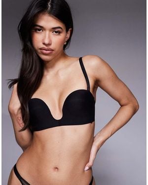 Bye Bra Deep Plunge Strapless Bra - Black