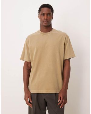 Abercrombie & Fitch Heavyweight T-Shirt - Natural