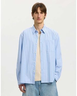 SELECTED Camisa De Manga Larga - Azul