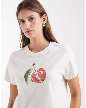 Levi's Favourite Cherry Print T-Shirt - White