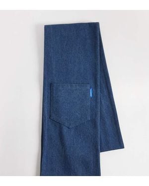 Collusion Bufanda Vaquera Con Lavado Medio De - Azul