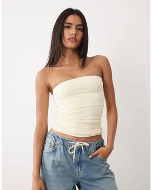 Cotton On Hold Me Longline Boob Tube - White