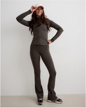 Aim'n Dark Ivy Warming Flare Tights - Green