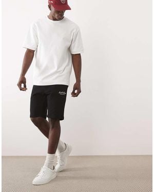 Jack & Jones Sweat Shorts With Logo - White
