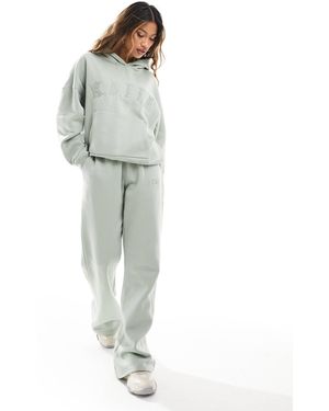 Kaiia Wide Leg Trackies - Green