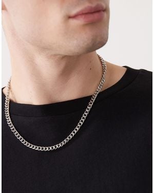FADED FUTURE Mid Weight Chain Necklace - Black