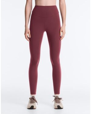 Oysho Comfortlux High-rise Ankle-length leggings - Red