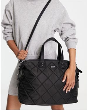 ELLE Sport Quilted Weekender Holdall - Black