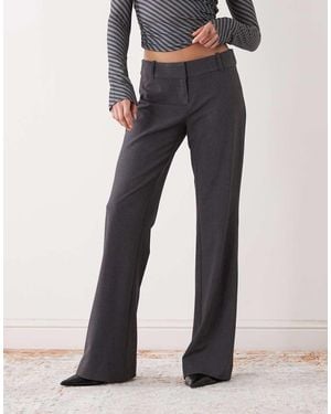 Weekday Flared Tailored Trousers - Blue
