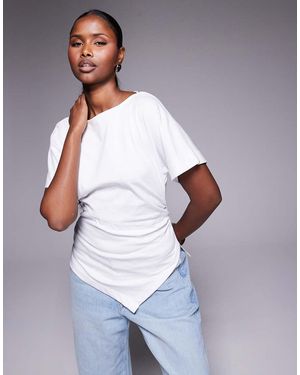 River Island Drape Side T-shirt - Blue