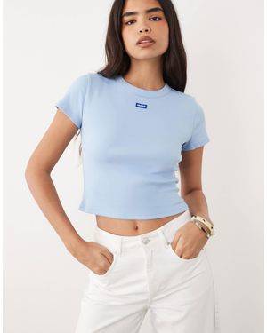 HUGO Logo Baby Tee - Blue
