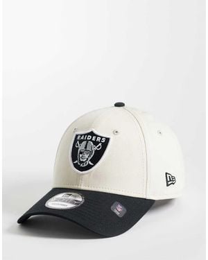KTZ Las Vegas Raiders 9forty Logo Cap With Contrast Peak - White