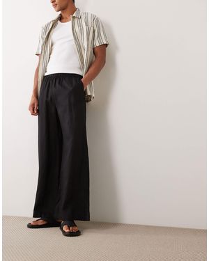 ARKET – hose aus leinenmischung - Schwarz