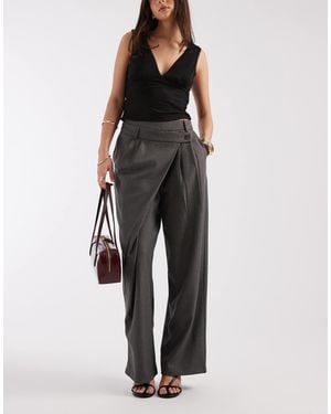 Motel Kanna Asymetric Waist Trouser - Black