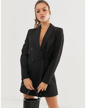 Stradivarius Vestido estilo americana en negro