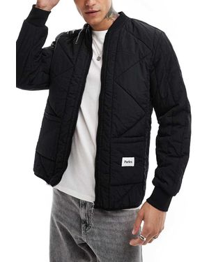 Parlez Quilted Bomber Jacket - Black
