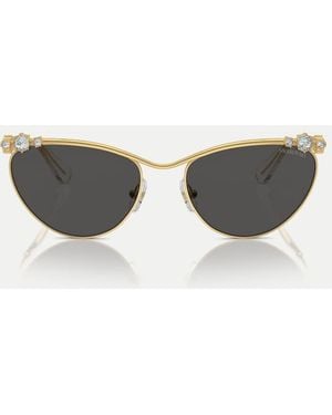 Swarovski Cat Eye Sunglasses With Lens - Natural