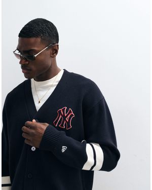 KTZ Ny yankees logo-cardigan zum knöpfen - Blau