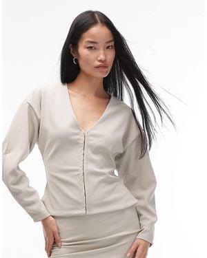 ASOS Co-ord Ribbed Mini Skirt - Natural