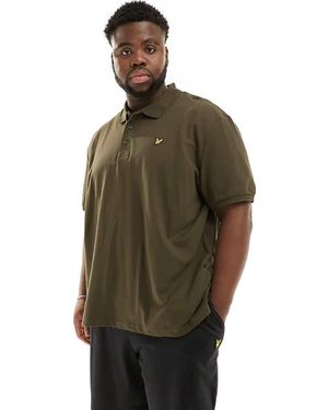 Lyle & Scott Plus Short Sleeve Polo Shirt - Green