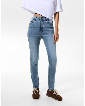 Pull&Bear High-waist Skinny Jeans - Blue