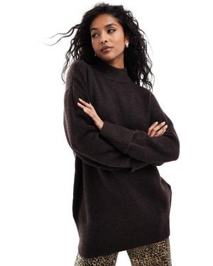 Vero Moda Oversized Roll Neck Jumper - Black