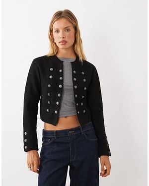 Mango Military-jacke - Schwarz