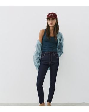 Pull&Bear High-waist Skinny Jeans - Blue