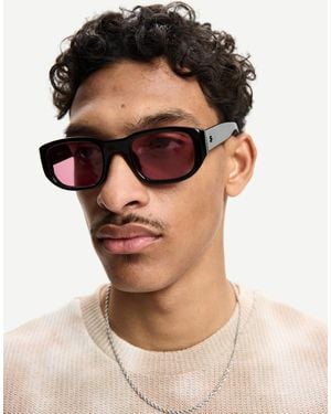 Bershka – sonnenbrille aus kunstharz - Rot